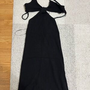 Petal and Pup Dress, never worn, black maxi